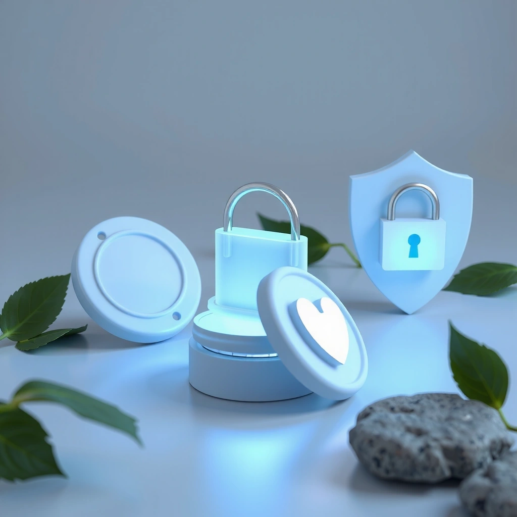 Digital privacy and cookies illustration showing a secure connection and data protection concepts