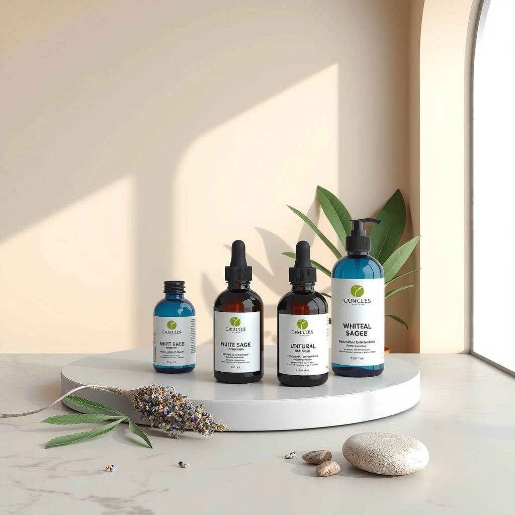 Natural wellness products showcase